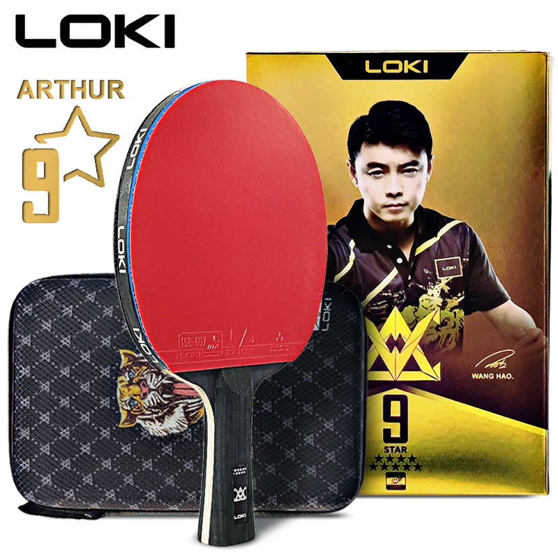 Table Tennis Xiom - LOKI ARTHUR 9 ดาวตารางไม้เทนนิสคาร์บอน Offensive น้ําหนักเบาปิงปอง