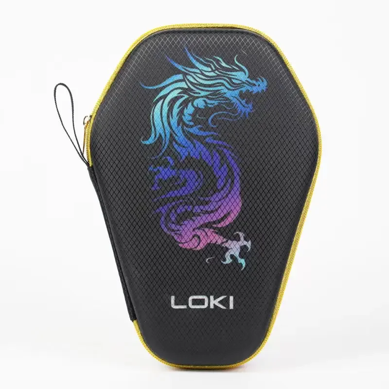 Table Tennis Xiom - LOKI-Anti-drop กระเป๋าใส่ไม้ปิงปอง, ซิปเรียบ, สไตล์จีน, ฝาครอบลายเสือ