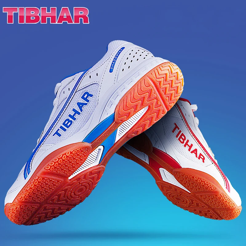 Table Tennis Shoes - รองเท้าเทเบิลเทนนิส TIBHAR รุ่นใหม่ พร้อมกล่องเดิม สไตล์คลาสสิก สำหรับผู้ชายและผู้หญิง