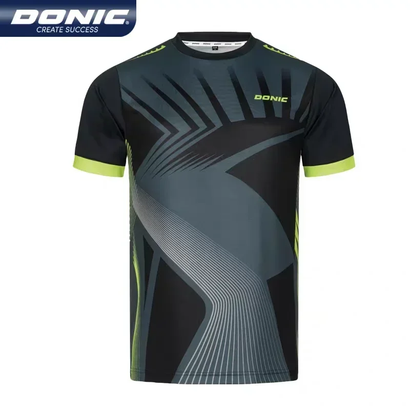 Table Tennis Club Jersey - ดอนิคเสื้อยืดปิงปองสำหรับผู้ชายผู้หญิง,เสื้อโปโลกีฬา,เสื้อเทนนิสแห้งเร็ว,ชุดปิงปองแขนสั้น