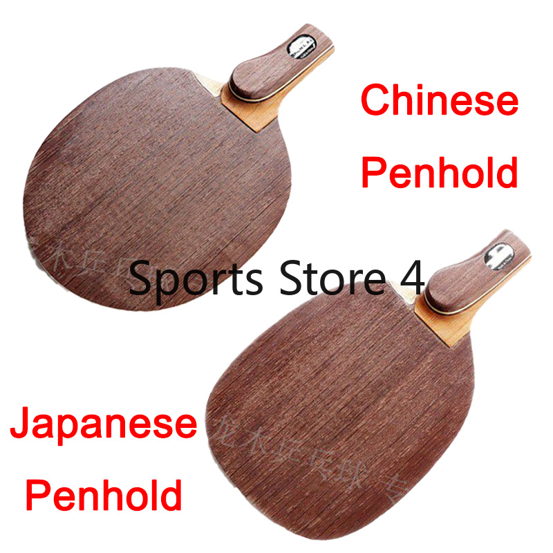 Table Tennis In Chinese - ไม้ปิงปองแบบจับด้วยมือสไตล์ญี่ปุ่น/จีน คาร์บอน ไทเทเนียม ไฟเบอร์ ไม้ปิงปองแท้ ยี่ห้อ