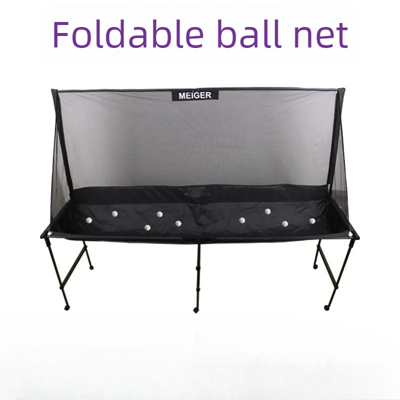 Table Tennis Single - ตาข่ายเก็บลูกปิงปองแบบเคลื่อนย้ายได้ ตาข่ายปิงปองความจุขนาดใหญ่ ตาข่ายจับลูกแบบพับได้ อุปกรณ์กีฬาแบบมืออาชีพ