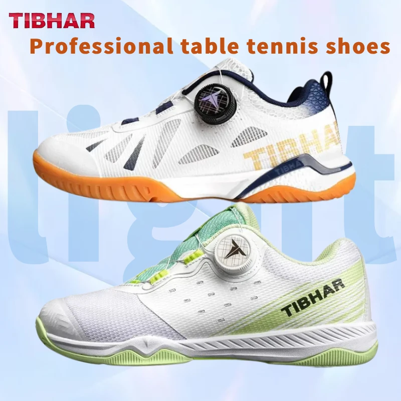 Table Tennis Shoes - รองเท้าเทเบิลเทนนิส TIBHAR รุ่นใหม่ แบบหัวตรง รองเท้ากีฬาเทเบิลเทนนิสระดับมืออาชีพ กันลื่นและระบายอากาศได้ดี