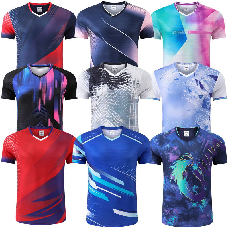 ผู้ชายและผู้หญิงระเหิด V คอตาร - Table Tennis Club Jersey บทวิจารณ์และราคา