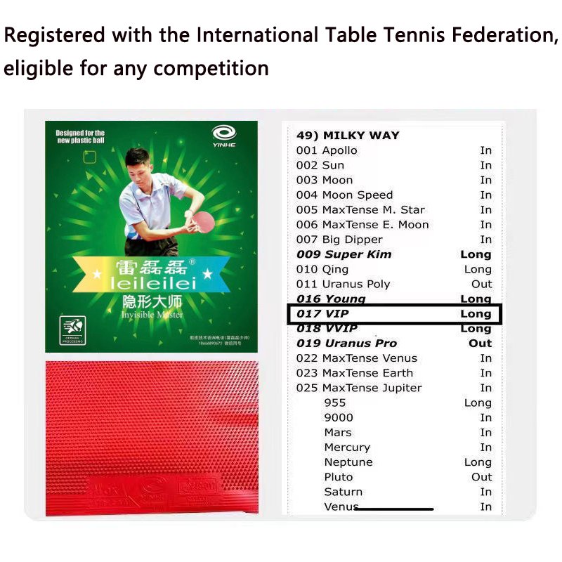 YINHE ยาวสิว OX ตารางเทนนิสยาง - Table Tennis Single บทวิจารณ์และราคา