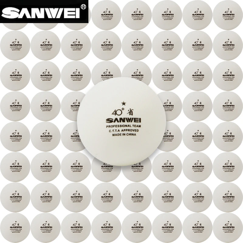 ลูกปิงปอง SANWEI 100 ลูก/แพ็ค  - Table Tennis In Chinese บทวิจารณ์และราคา