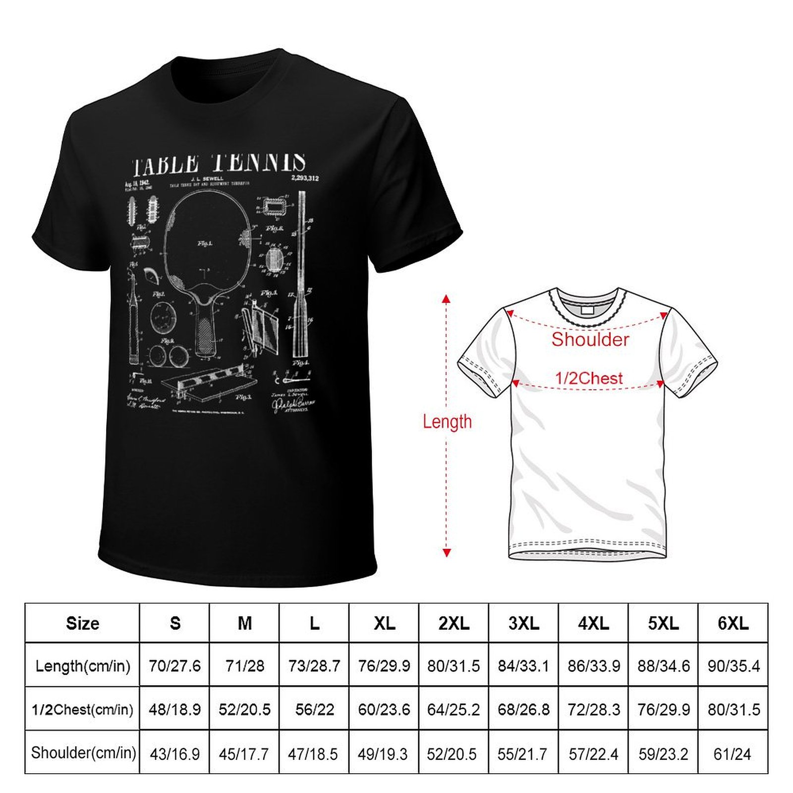 เสื้อยืดลายภาพวาดลิขสิทธิ์ปิงป - Table Tennis Drawing บทวิจารณ์และราคา