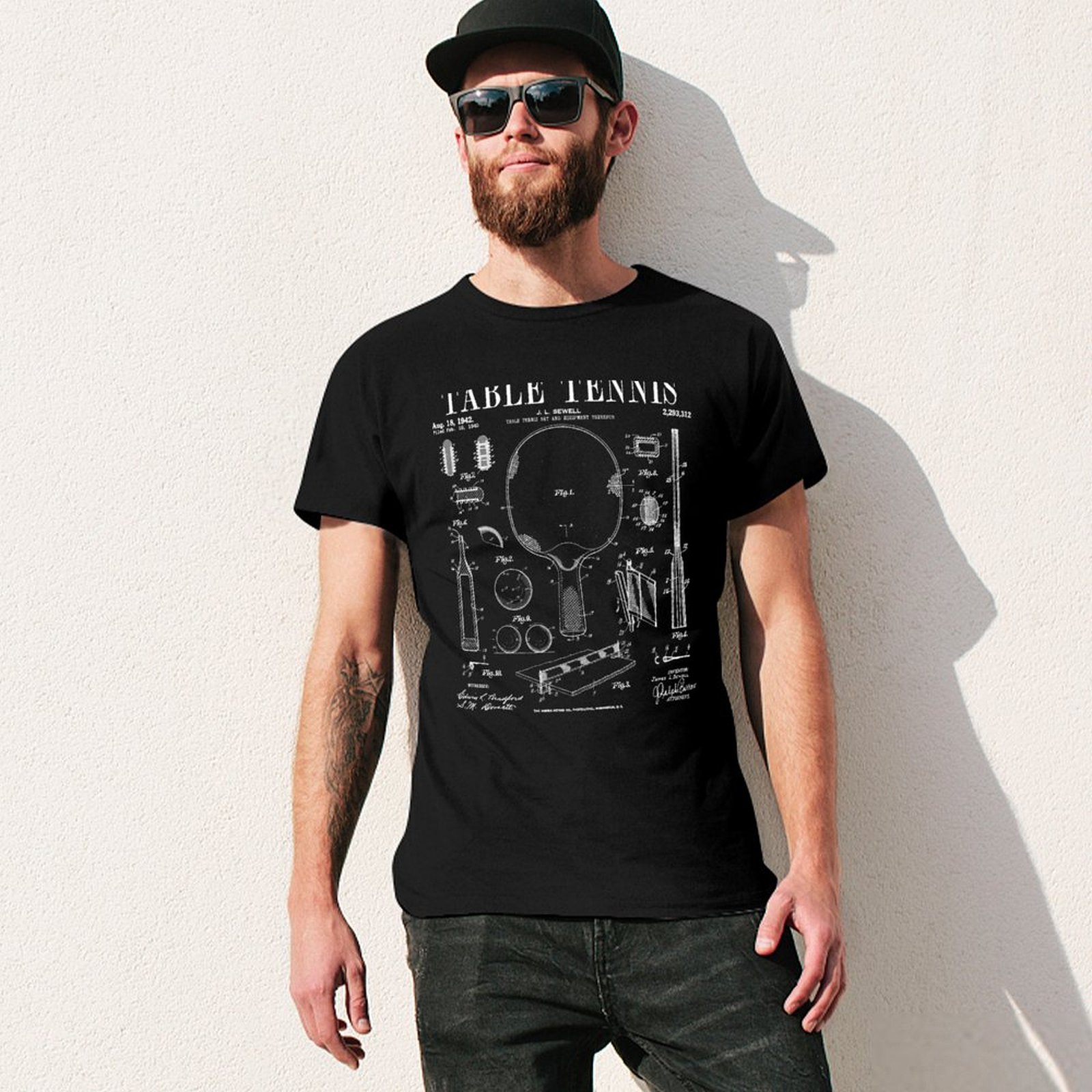 เสื้อยืดลายภาพวาดลิขสิทธิ์ปิงป - Table Tennis Drawing บทวิจารณ์และราคา