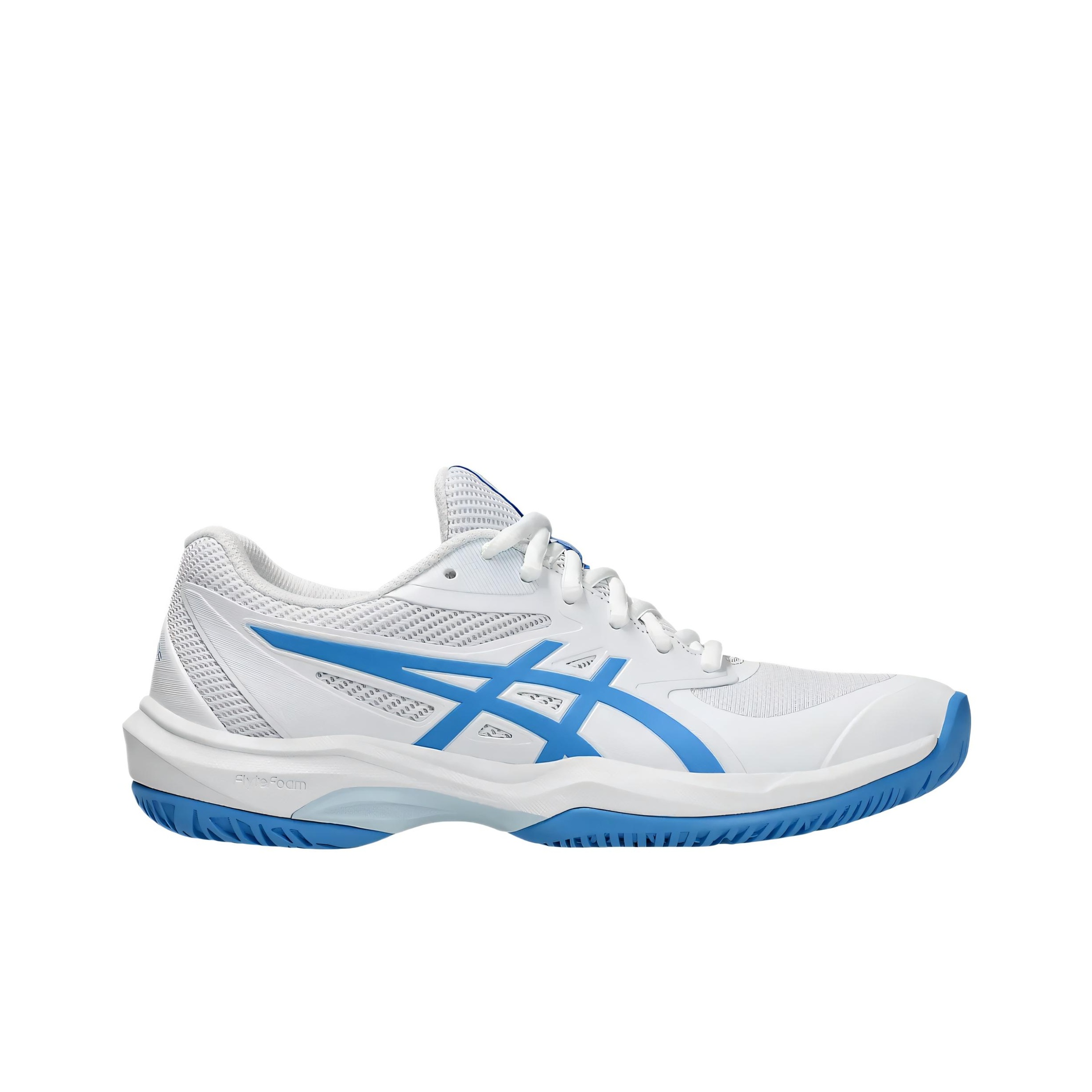 ASICS Game Ff สีขาว บลูโคสต์ ส - Table Tennis Shoes Asics บทวิจารณ์และราคา
