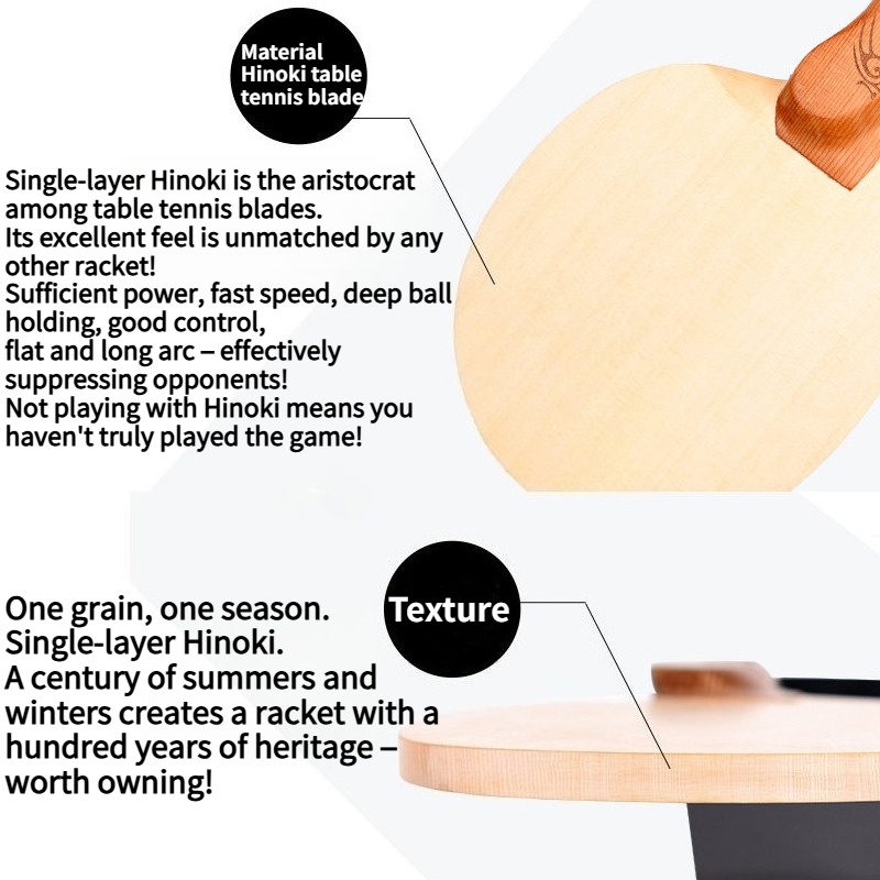 ไม้ปิงปอง Shenlongmu 1-Ply Hin - Table Tennis In Chinese บทวิจารณ์และราคา
